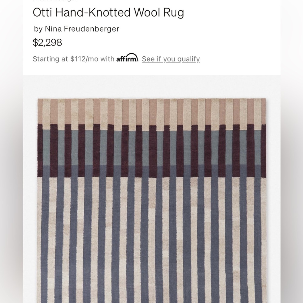 BRAND NEW Lulu and Georgia “Otti Rug” 9x12